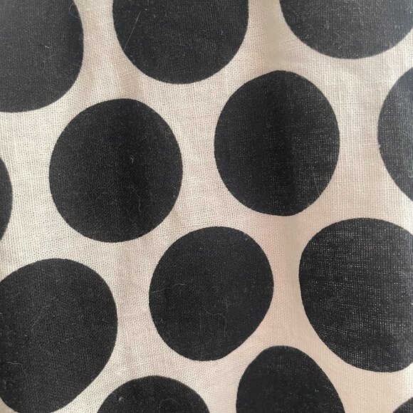 Who What Wear Black and White Polka Dot A-Line Skirt - Picture 3 of 7